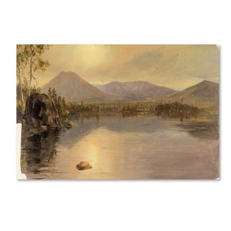 Church 'Lake Katahdin Maine' Canvas Art,16x24